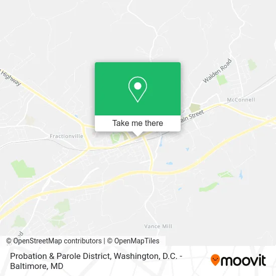 Probation & Parole District map