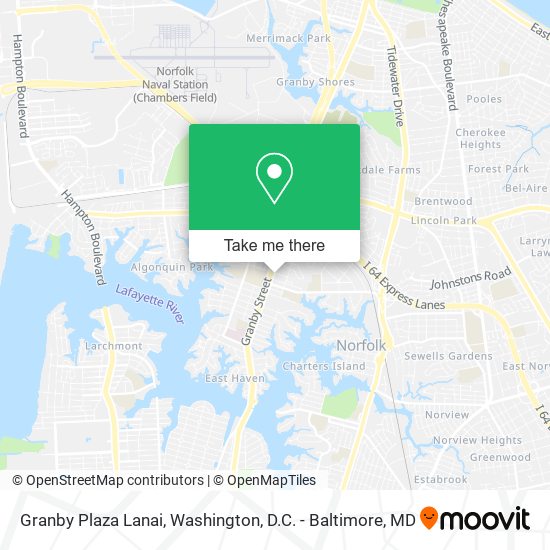Granby Plaza Lanai map