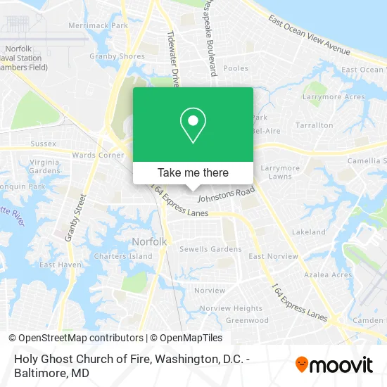 Mapa de Holy Ghost Church of Fire