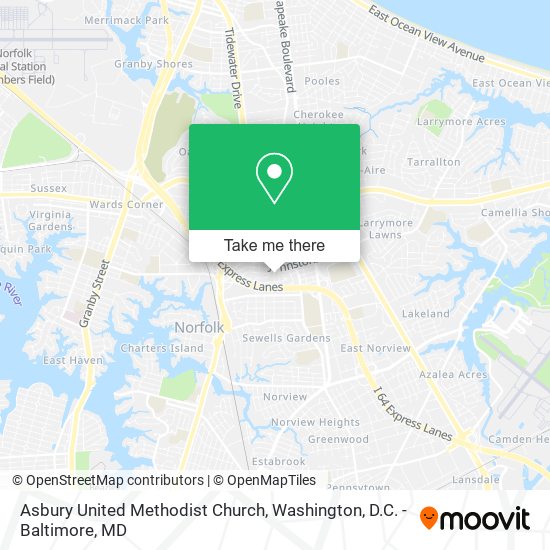 Mapa de Asbury United Methodist Church