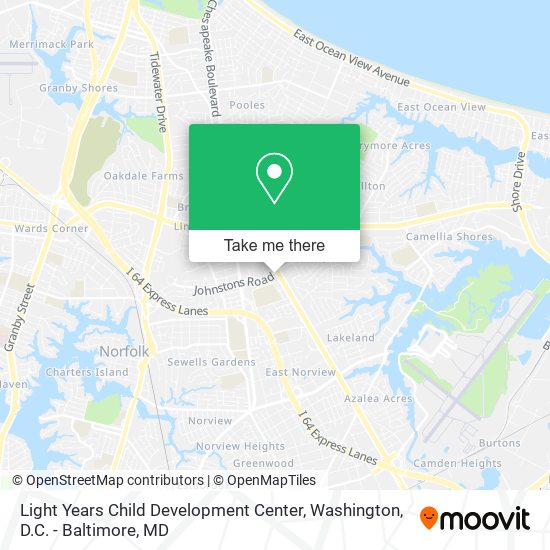 Light Years Child Development Center map