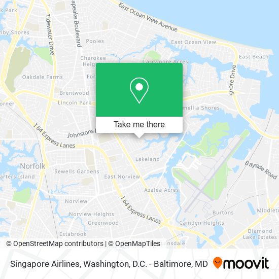 Singapore Airlines map
