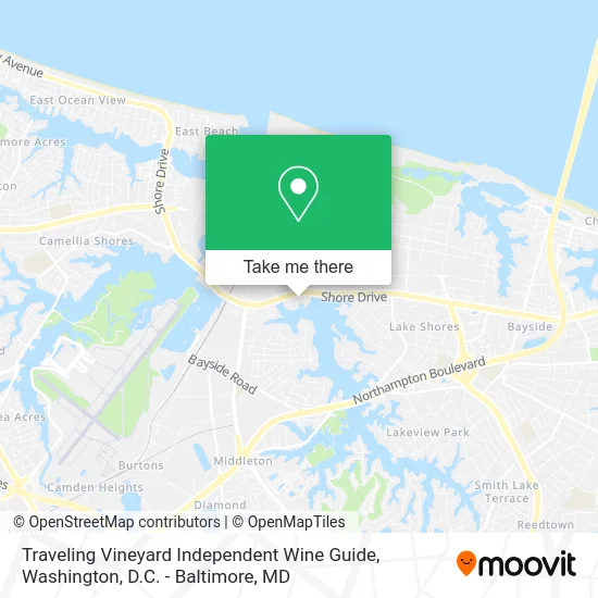 Traveling Vineyard Independent Wine Guide map