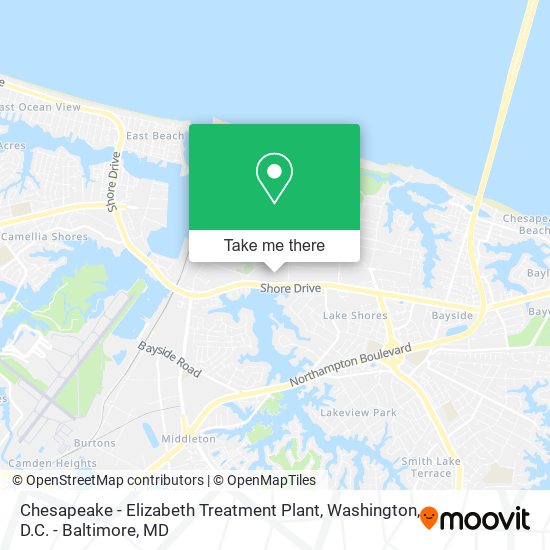 Chesapeake - Elizabeth Treatment Plant map