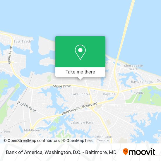 Mapa de Bank of America