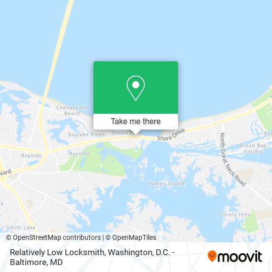 Mapa de Relatively Low Locksmith