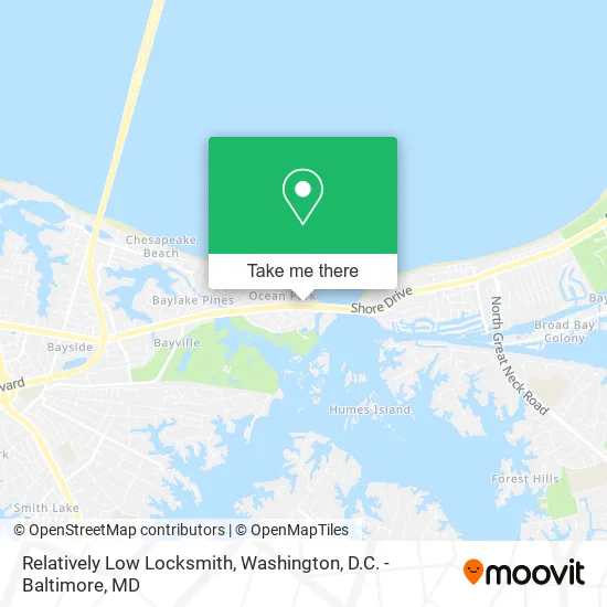 Mapa de Relatively Low Locksmith
