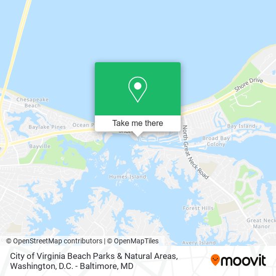 City of Virginia Beach Parks & Natural Areas map