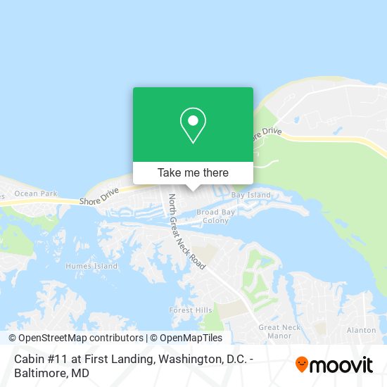 Cabin #11 at First Landing map
