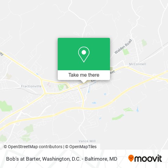 Bob's at Barter map