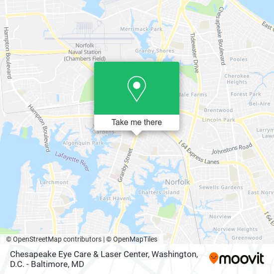 Mapa de Chesapeake Eye Care & Laser Center