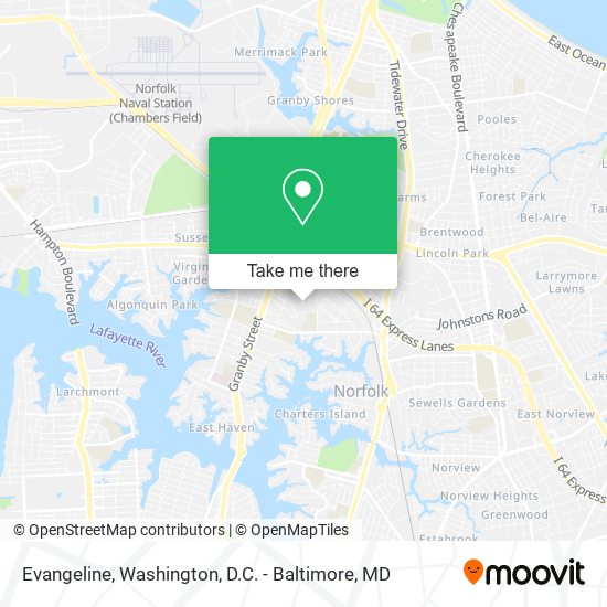 Evangeline map