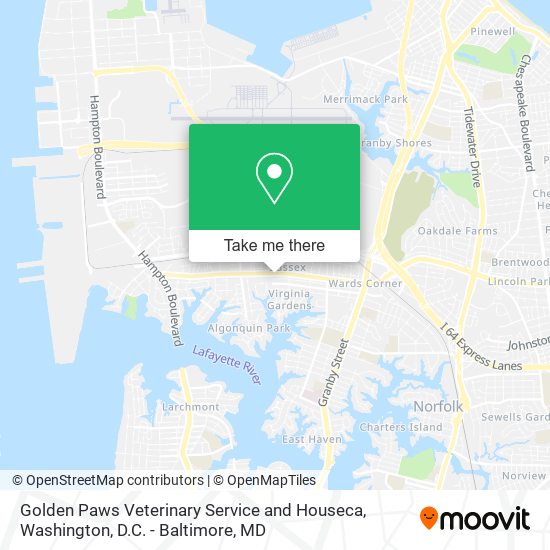 Golden Paws Veterinary Service and Houseca map