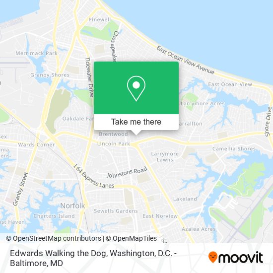 Edwards Walking the Dog map