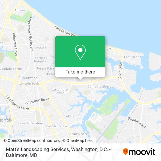 Matt's Landscaping Services map