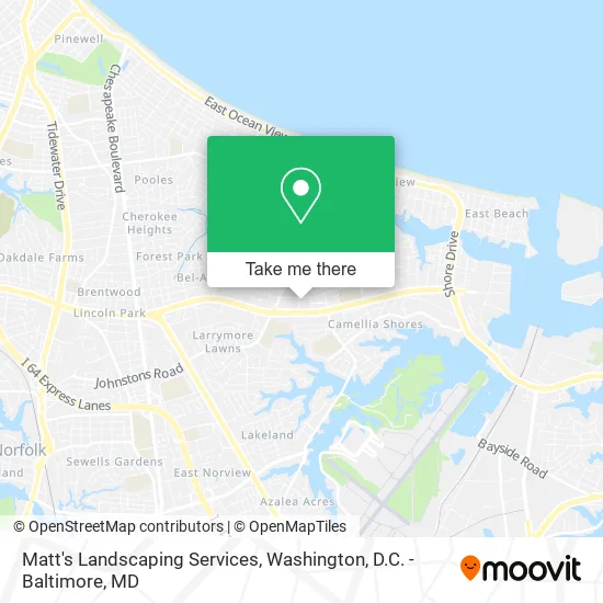 Mapa de Matt's Landscaping Services