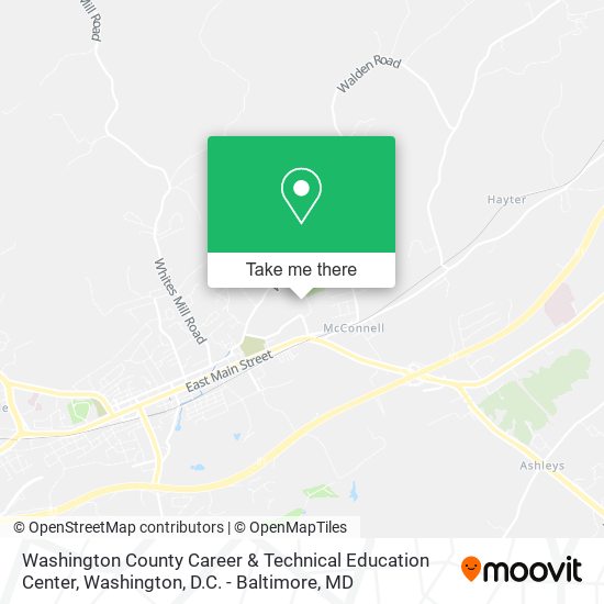 Washington County Career & Technical Education Center map