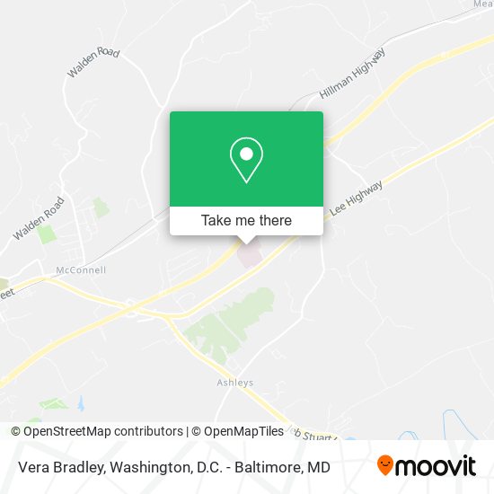 Vera Bradley map