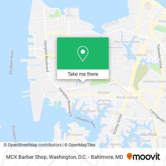 MCX Barber Shop map