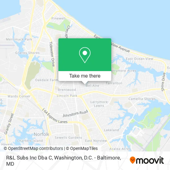 Mapa de R&L Subs Inc Dba C
