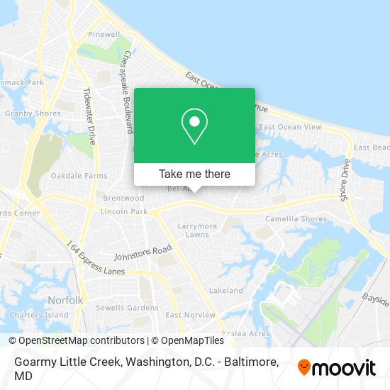 Goarmy Little Creek map