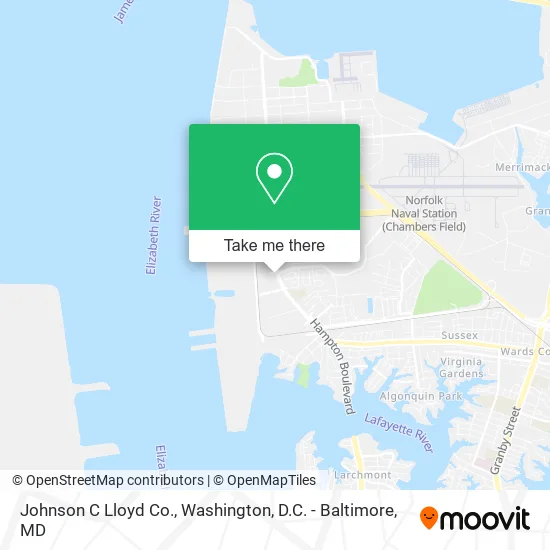 Mapa de Johnson C Lloyd Co.