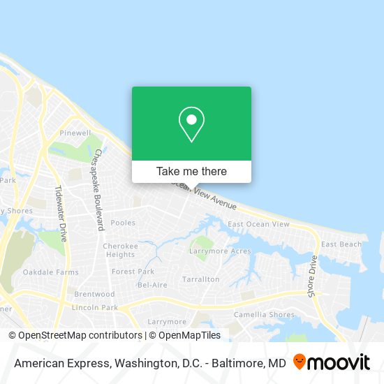American Express map