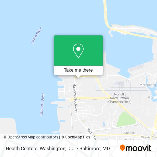 Mapa de Health Centers