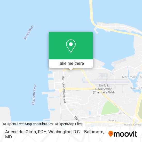 Arlene del Olmo, RDH map