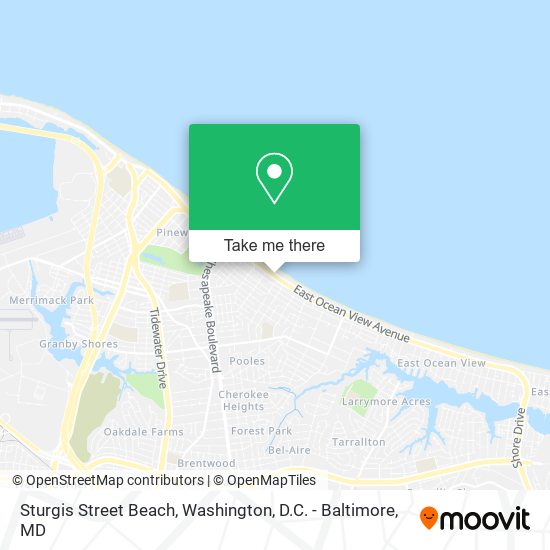 Sturgis Street Beach map