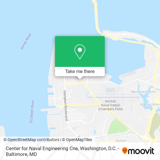 Center for Naval Engineering Cne map