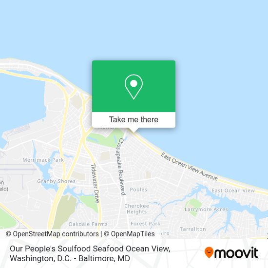 Mapa de Our People's Soulfood Seafood Ocean View