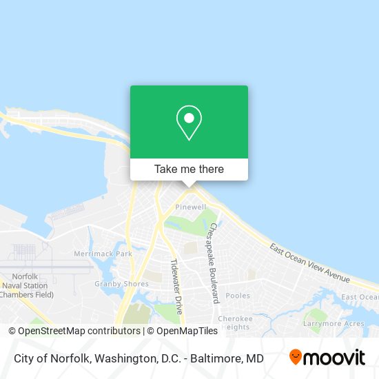 City of Norfolk map