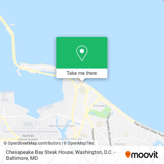 Mapa de Chesapeake Bay Steak House