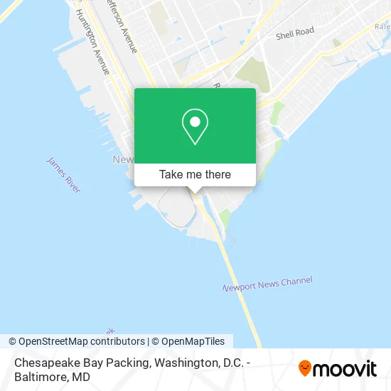 Chesapeake Bay Packing map