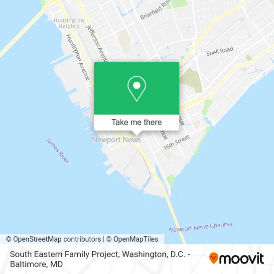 South Eastern Family Project map