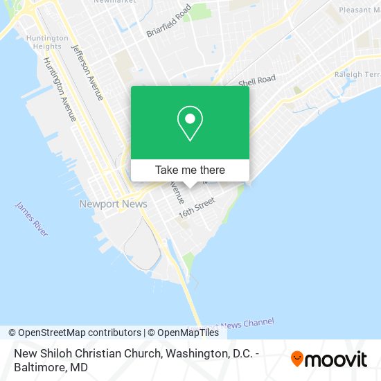 Mapa de New Shiloh Christian Church