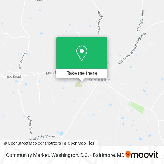 Mapa de Community Market