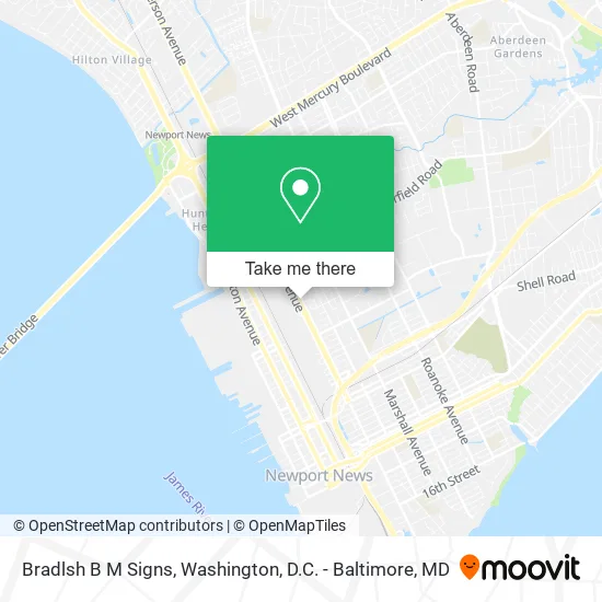 Mapa de Bradlsh B M Signs