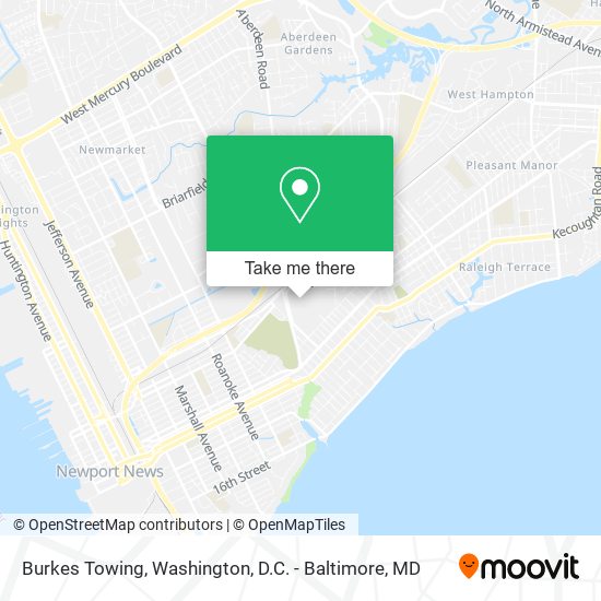 Burkes Towing map