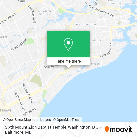 Mapa de Sixth Mount Zion Baptist Temple