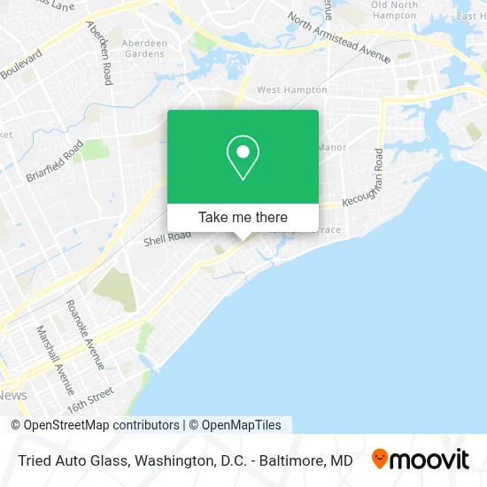 Tried Auto Glass map