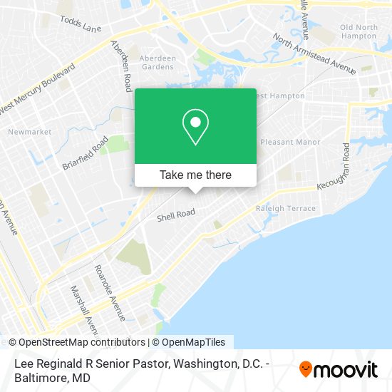 Lee Reginald R Senior Pastor map