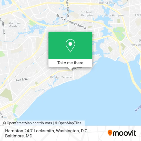 Hampton 24 7 Locksmith map