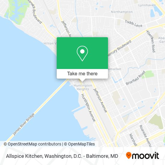 Mapa de Allspice Kitchen