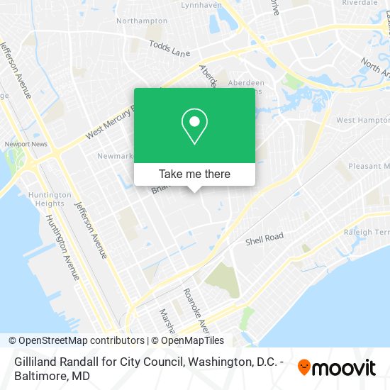 Mapa de Gilliland Randall for City Council