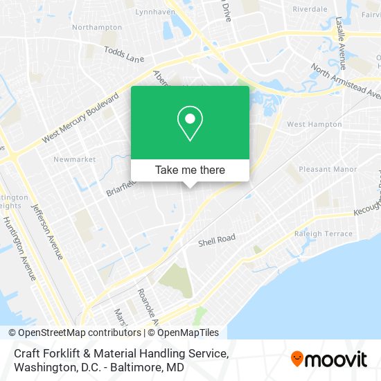 Craft Forklift & Material Handling Service map