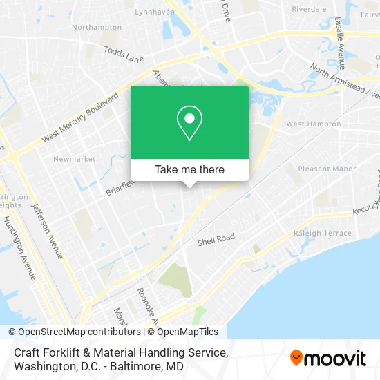 Craft Forklift & Material Handling Service map
