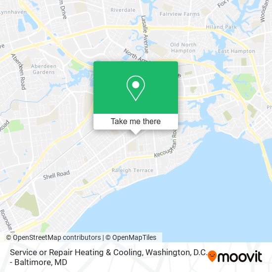 Service or Repair Heating & Cooling map