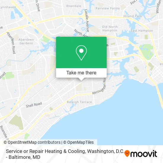 Mapa de Service or Repair Heating & Cooling
